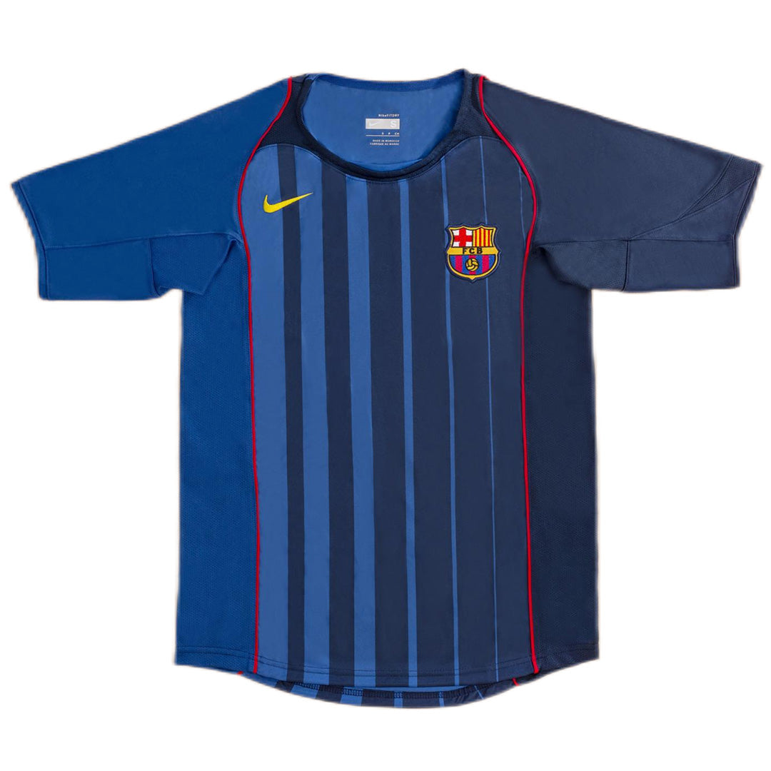 2004/05 FCB Away Blue - Retro Jersey