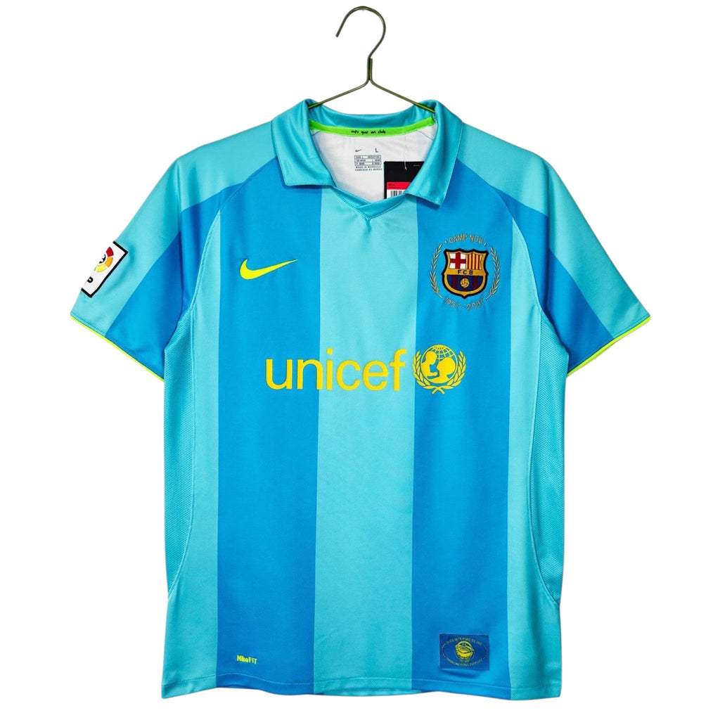 2007/08 FCB Away Light Blue - Retro Jersey