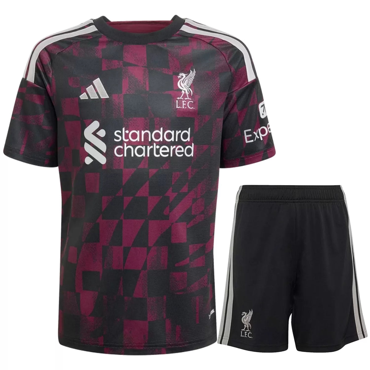 Liverpool Third Black Kit 2026/27 - (Jersey + Shorts)