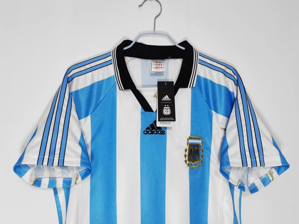 1998 Argentina Home Retro Jersey - Authentic