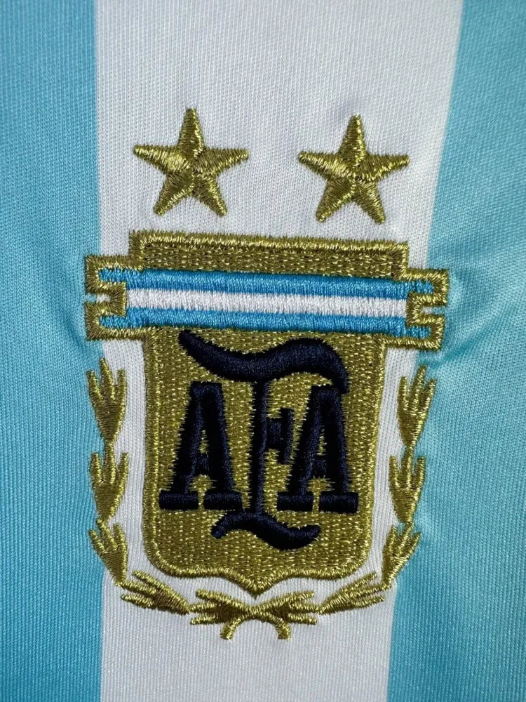 2006/07 Argentina Home Fullsleeves Retro Jersey - Authentic