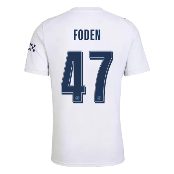 Foden 47 - Manchester City Third White 2026/27 - Master Quality (UCL Font)