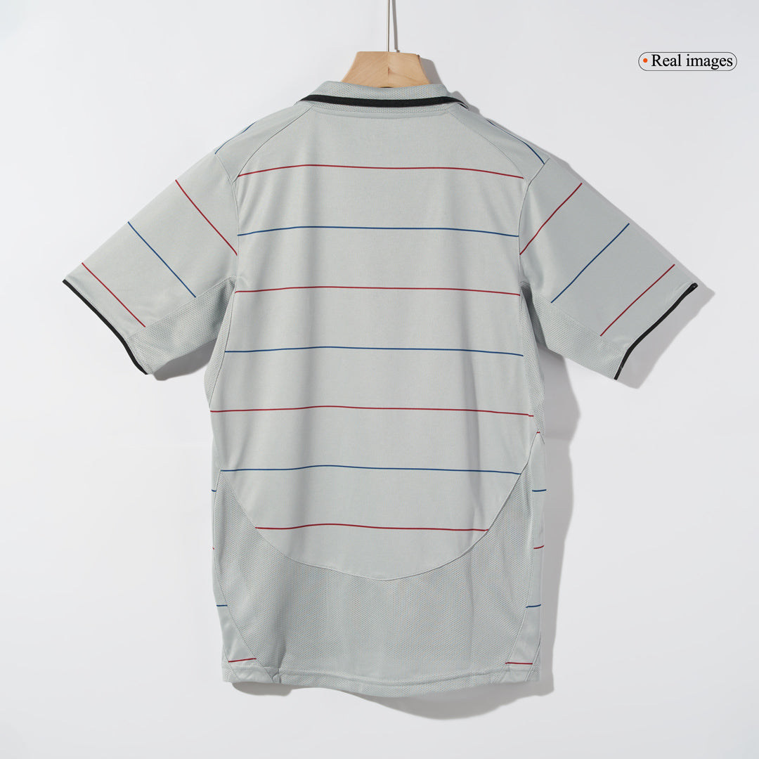 2003/05 FCB Away Grey - Retro Jersey