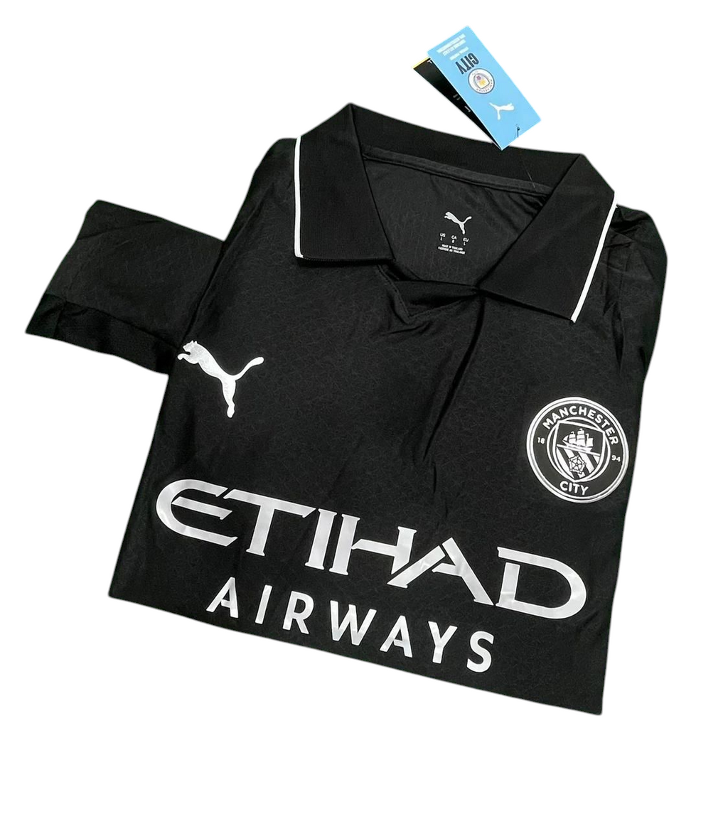 Manchester City Away Black Fullsleeves 2025/26 - Player Version