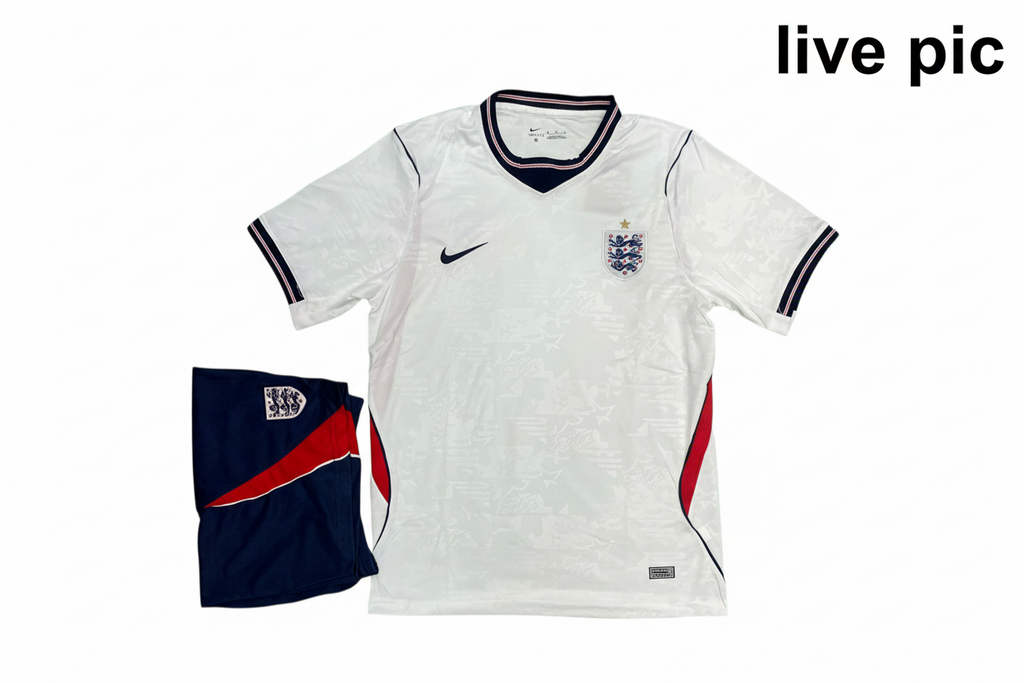 England Home World Cup Kit 2026 - (Jersey + Shorts)