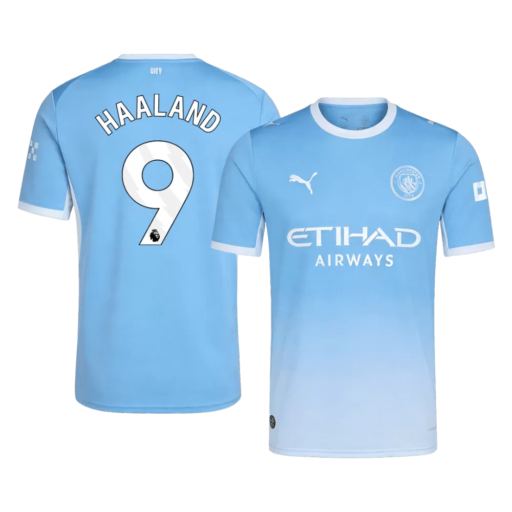 Haaland 9 - Manchester City Home 2026/27 - Master Quality (PL Font)