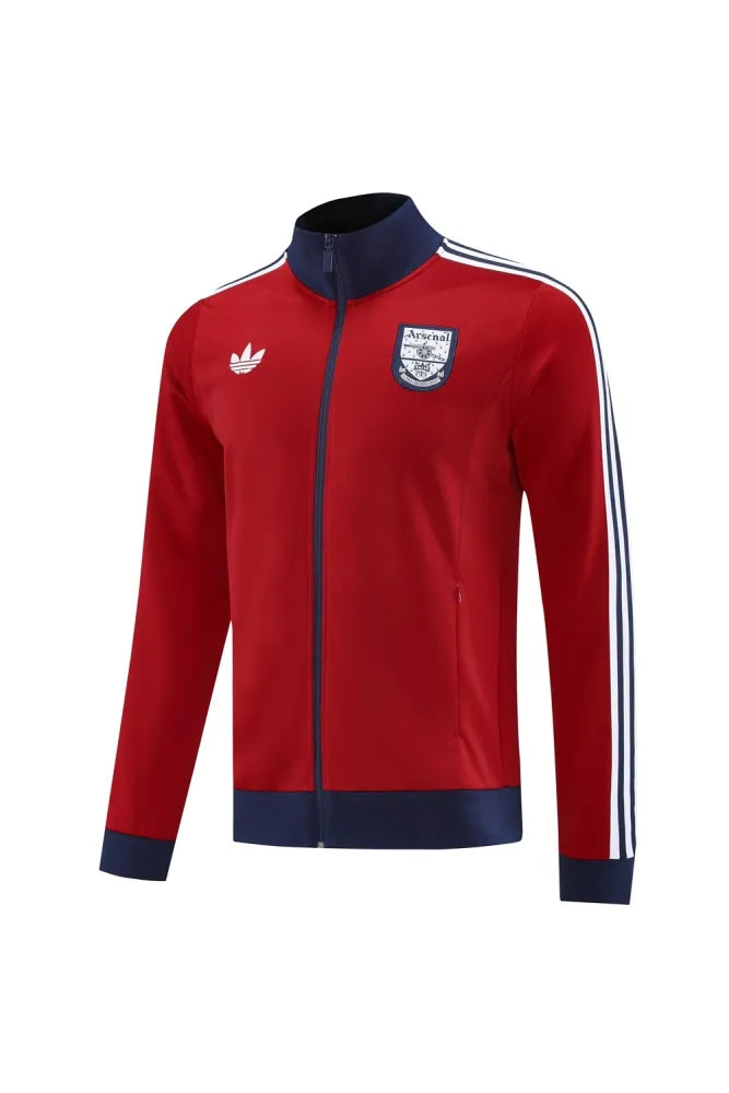Gunners Maroon Retro Style Anthem Jacket - 2025/26
