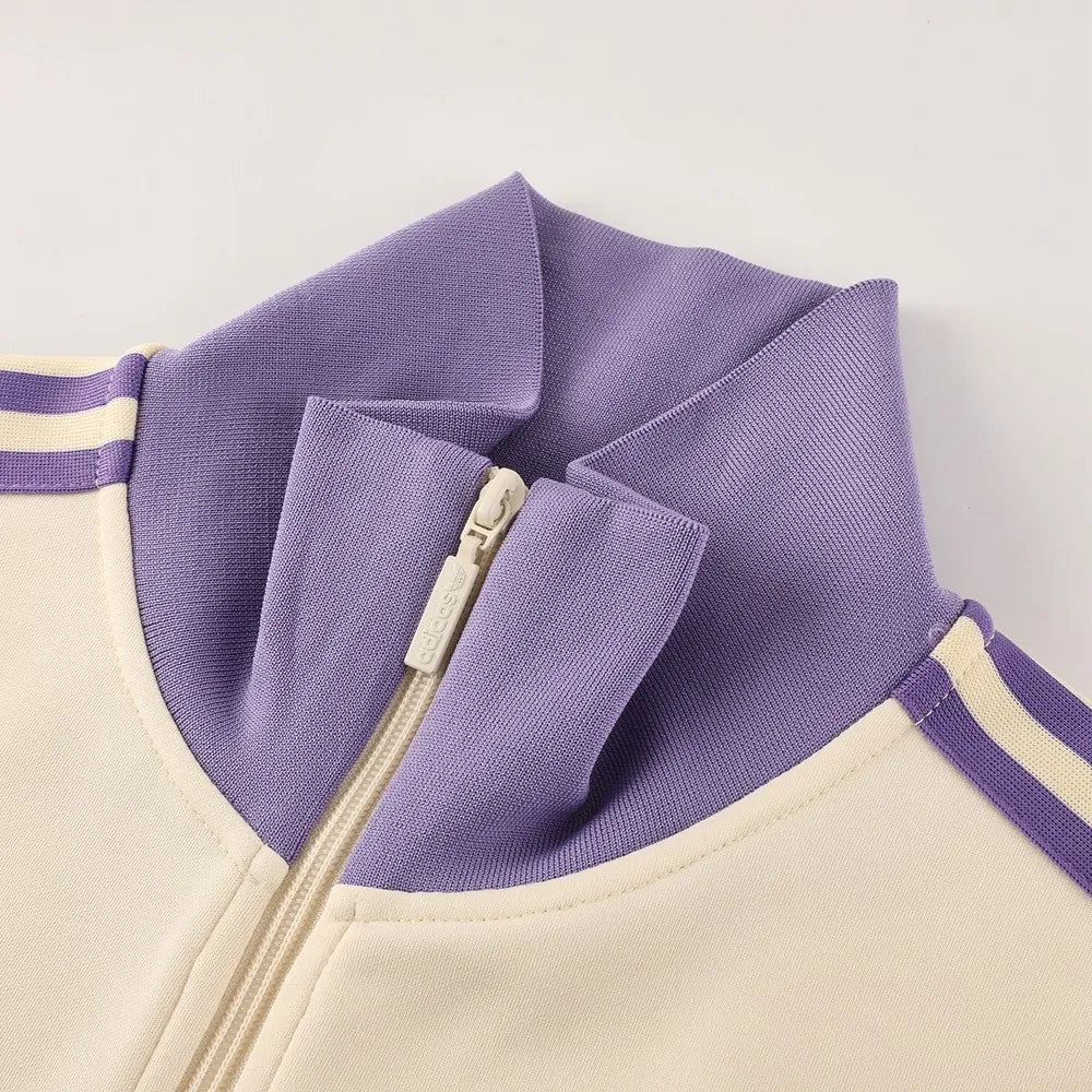 Merengues Off White (Purple Strips) Anthem Jacket 2025/26