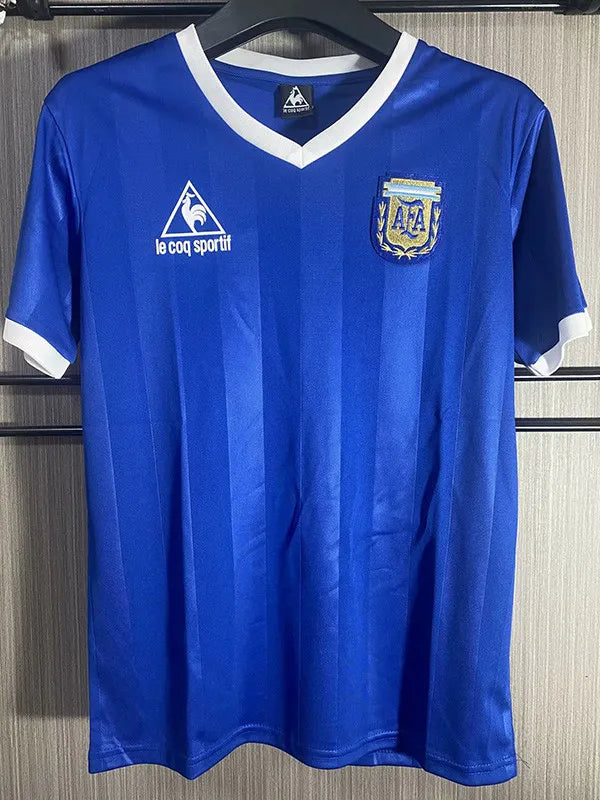 1986 Argentina Away Dark Blue Jersey - Retro ( Original Quality )