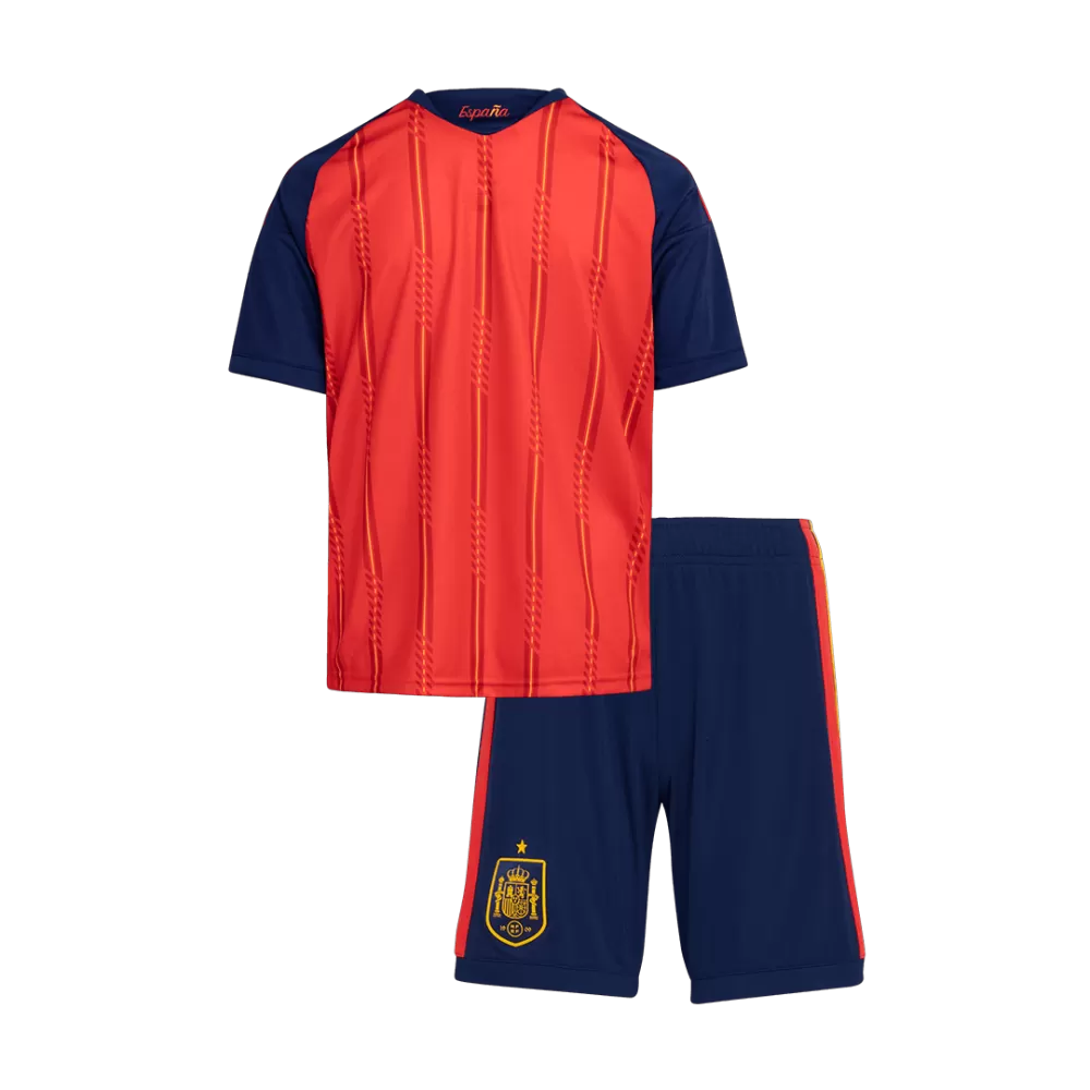 Spain Home Champions 2 Star Kit World Cup 2026 - (Jersey + Shorts)