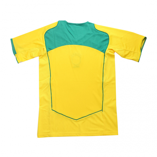 2004 Brazil Home Yellow Jersey - Retro ( Original Quality )