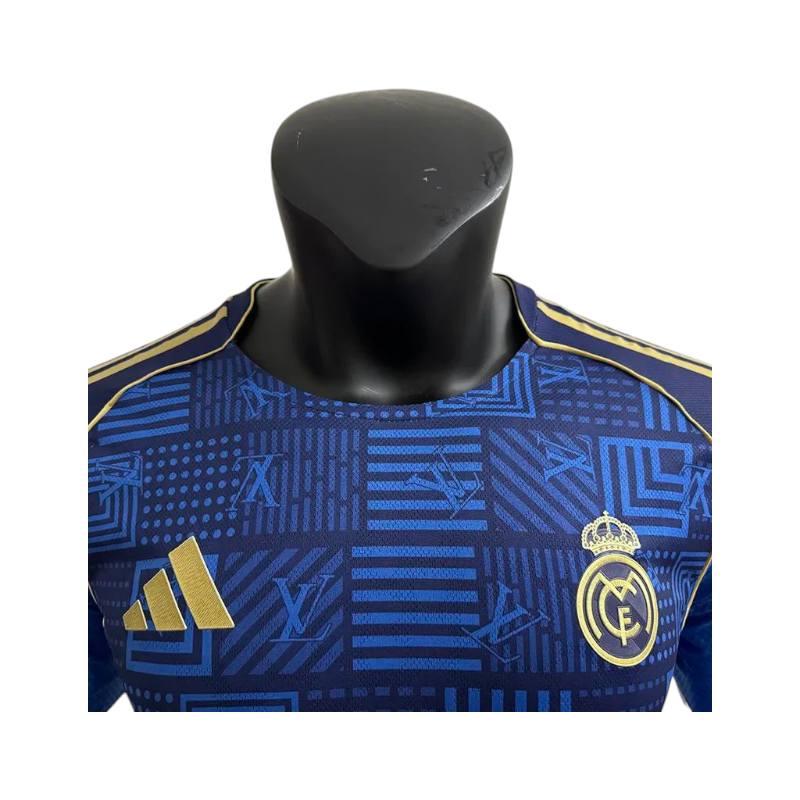 Merengues Louis vuitton Blue Jersey 2025/26 - Player Version Quality