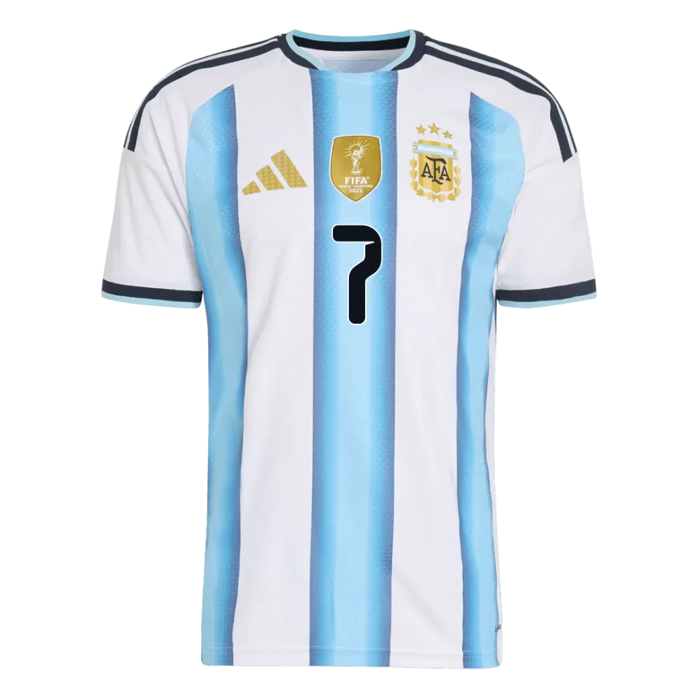 De Paul 7 - Argentina Home World Cup 2026 - Player Version (Authentic)