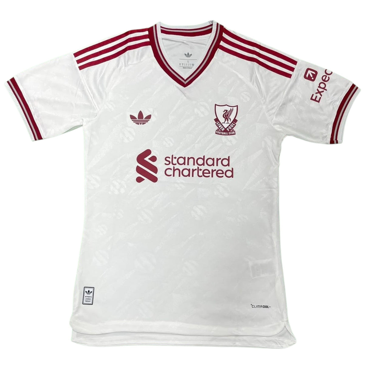 Isak 9 - Liverpool Away White 2026/27 - Player Version Quality (UCL Font)