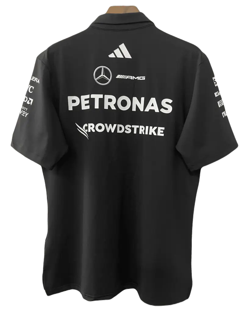 Mercedes Team F1 AMG Black Polo T-Shirt (Superior Quality)