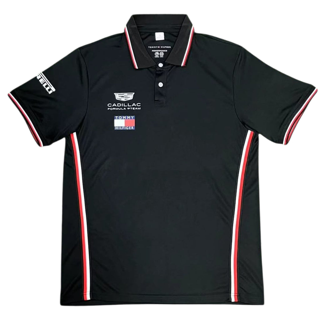 Cadillac Racing F1 Black Polo - (Superior Quality)
