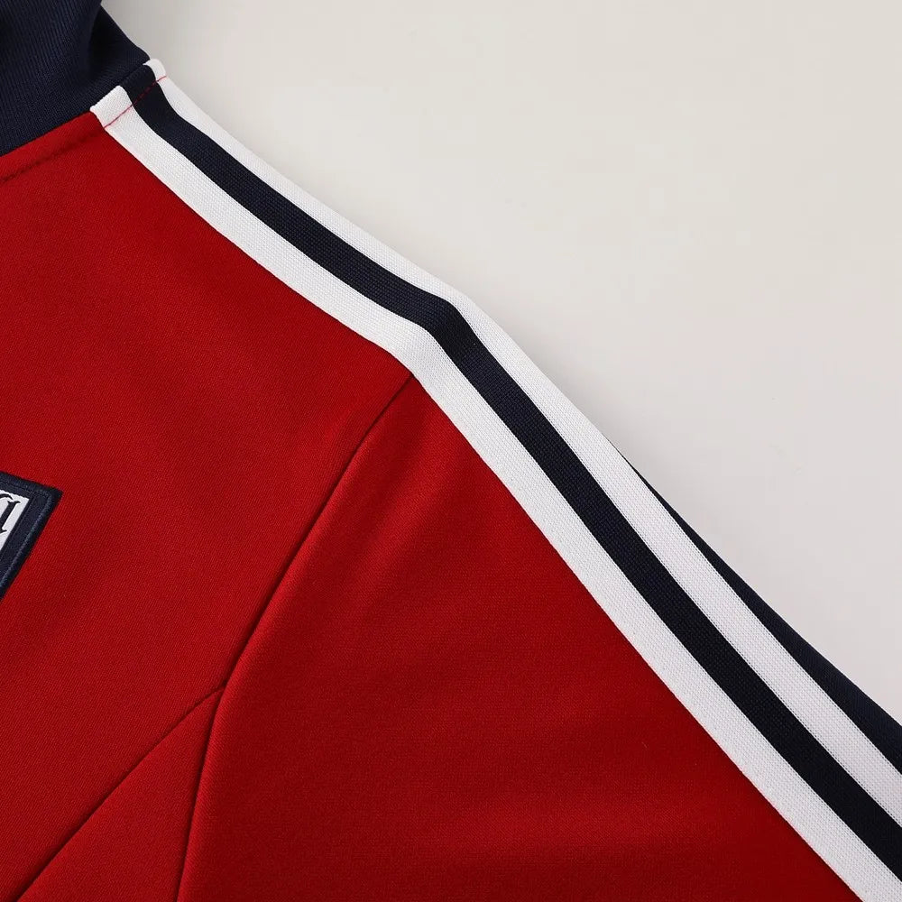 Gunners Maroon Retro Style Anthem Jacket - 2025/26