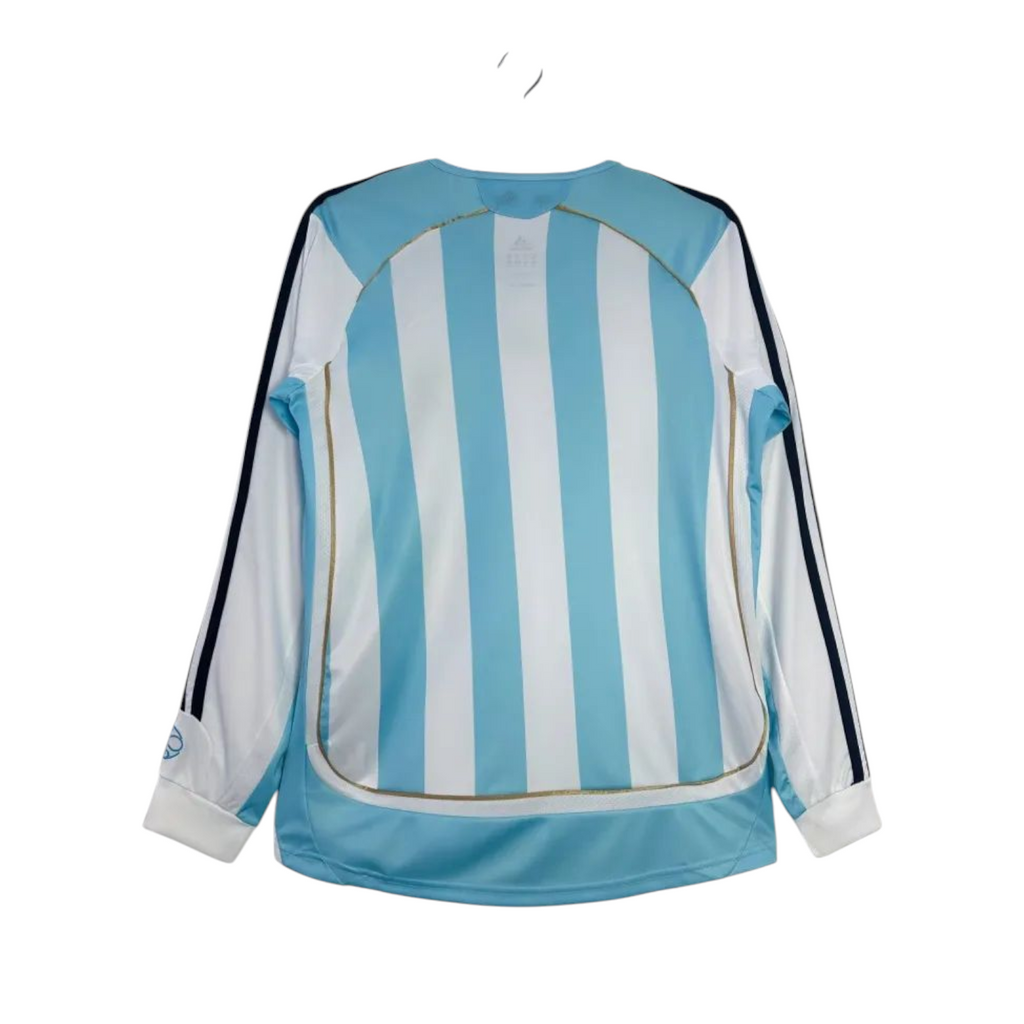2006/07 Argentina Home Fullsleeves Retro Jersey - Authentic