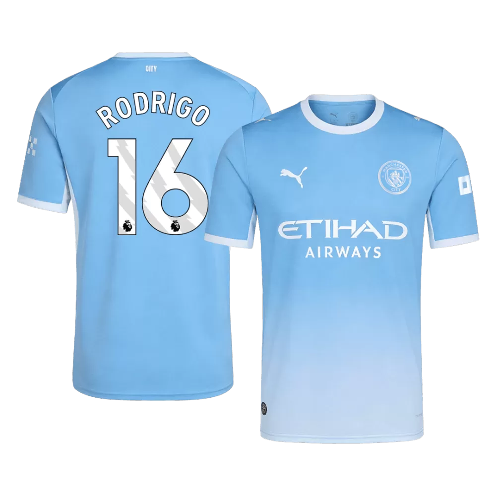 Rodrigo 16 - Manchester City Home 2026/27 - Master Quality (PL Font)