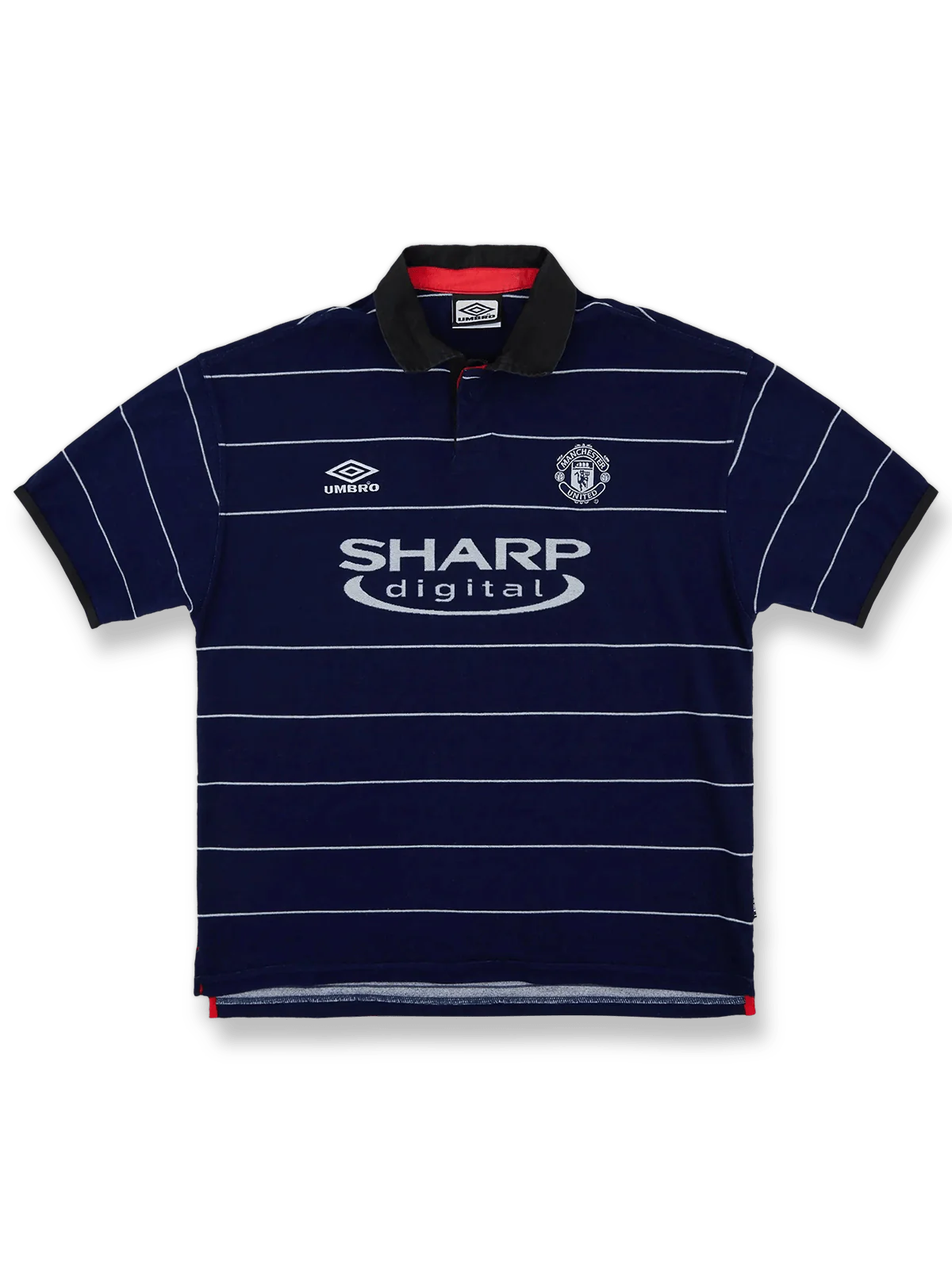1999/00 Manchester United Away Blue Jersey - Retro