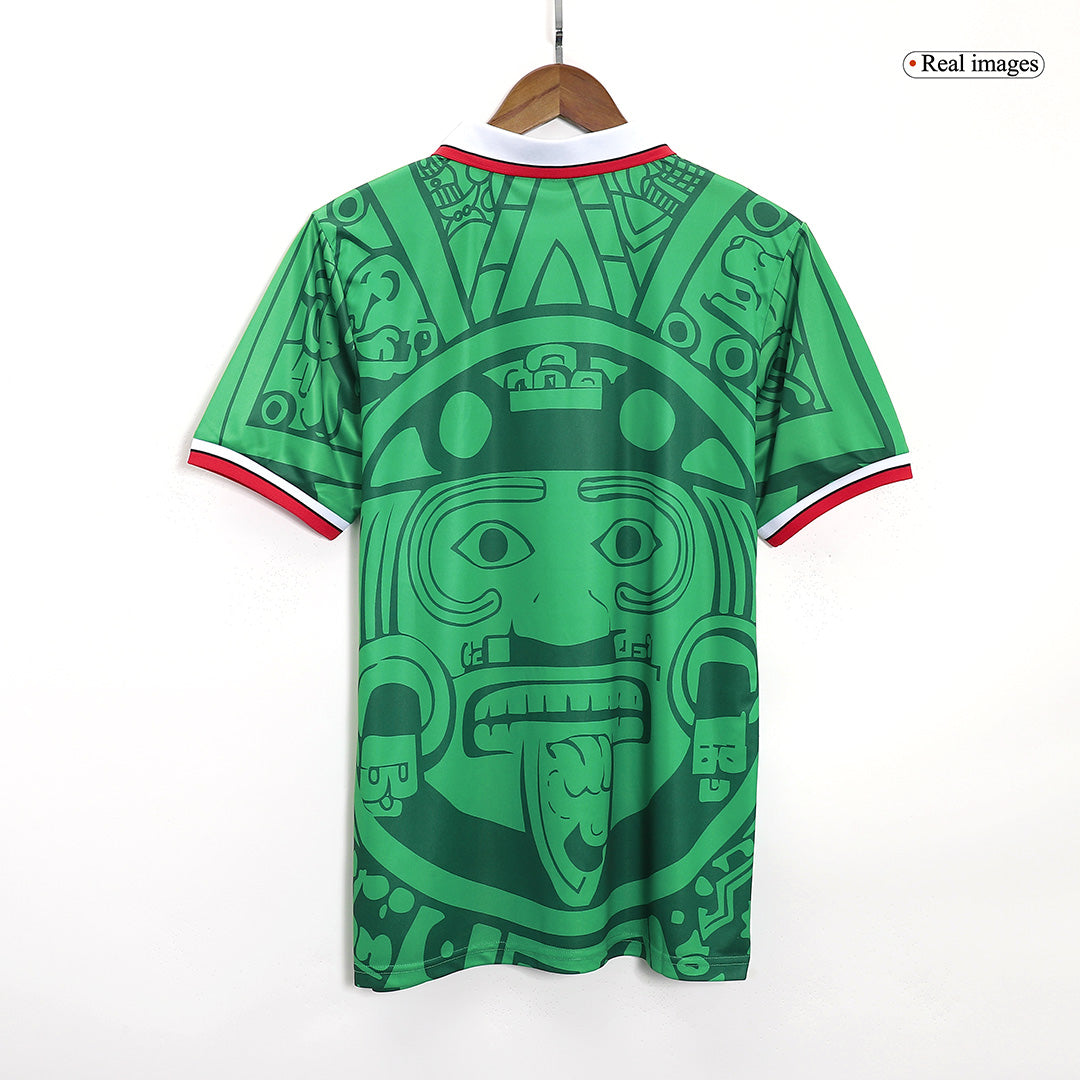 1998 Mexico Home Green Jersey - Retro (Authentic)