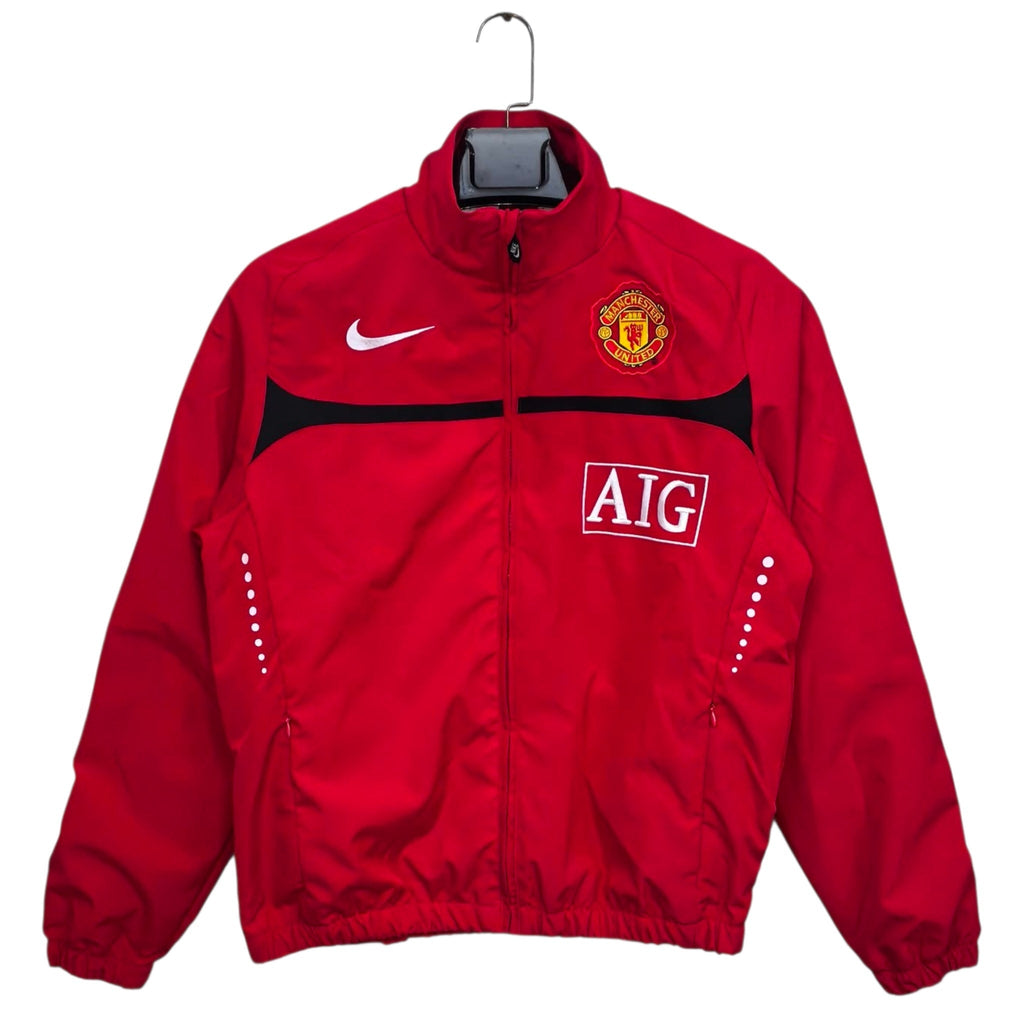 Manchester United Red 2008/09 Black Line in the Middle Retro Windbreaker Jacket