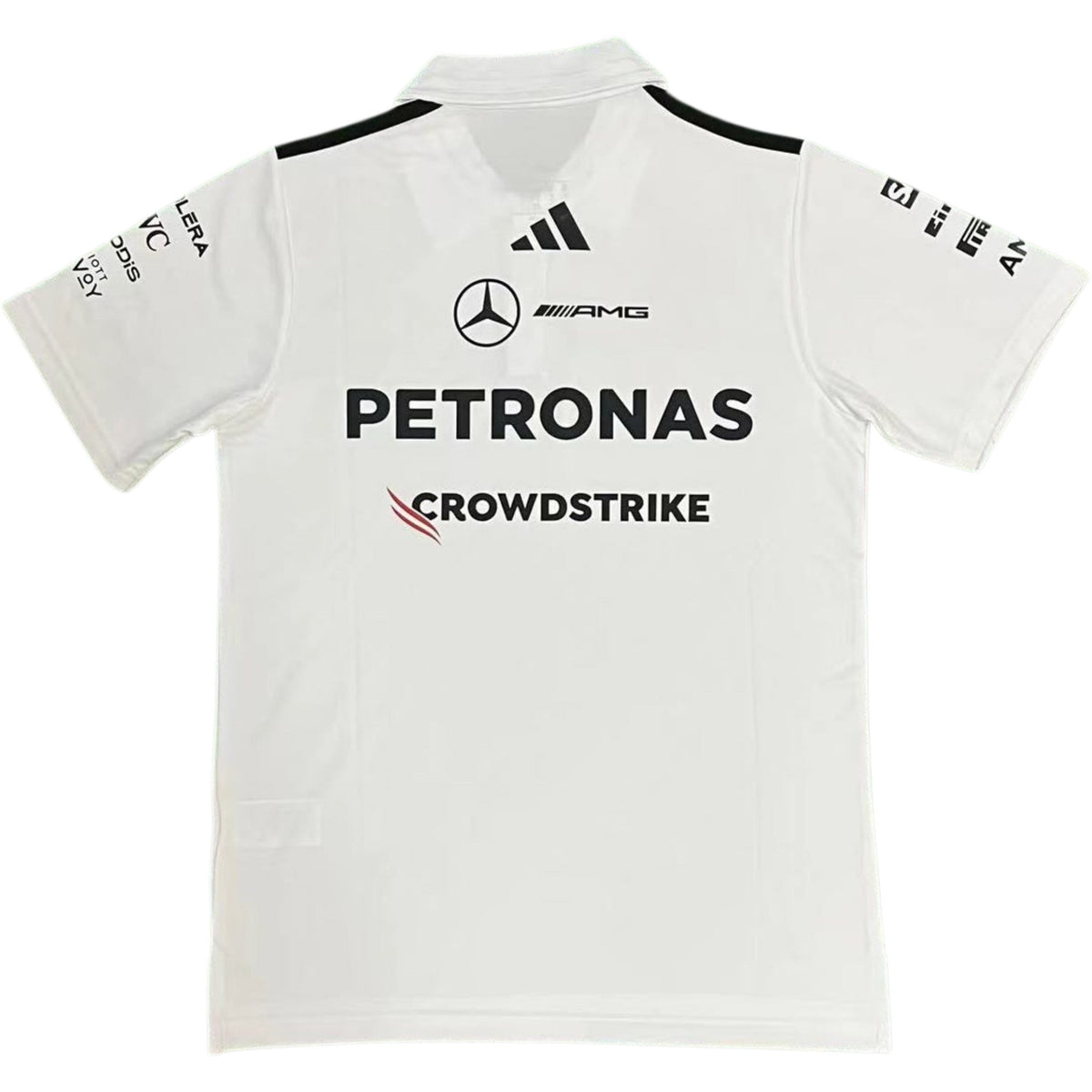 Mercedes AMG Petronas White Collar Polo 2026 (Superior Quality)