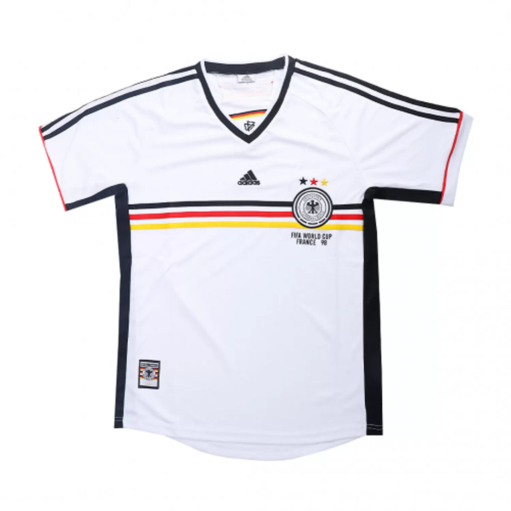 1998 Germany Home White Jersey - Retro ( Original Quality )