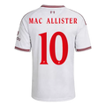 Mac Allister 10  - Liverpool Away White 2026/27 - Player Version Quality (UCL Font)