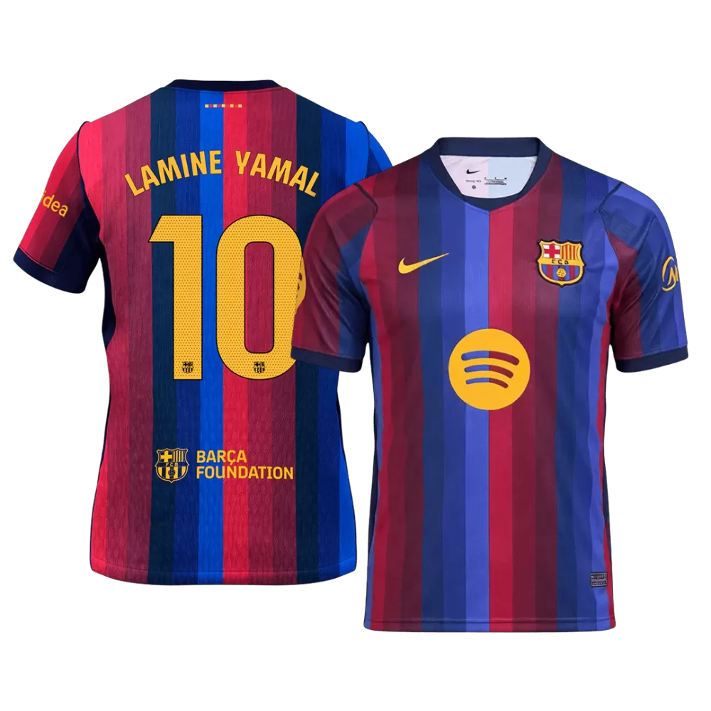Lamine Yamal 10 - FCB Home 2026/27 - Master Quality ( La Liga Font )