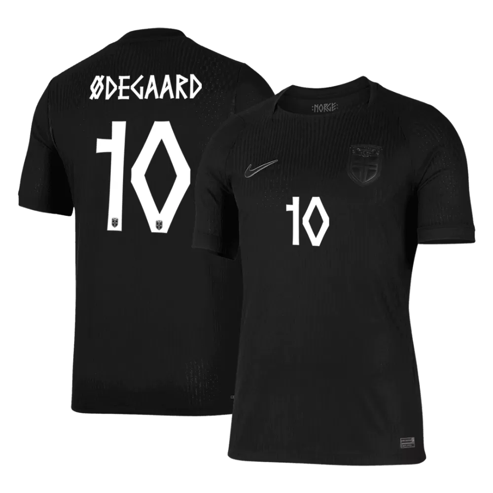 Odegaard 10 - Norway Away All Black World Cup 2026 - Player Version (Authentic)