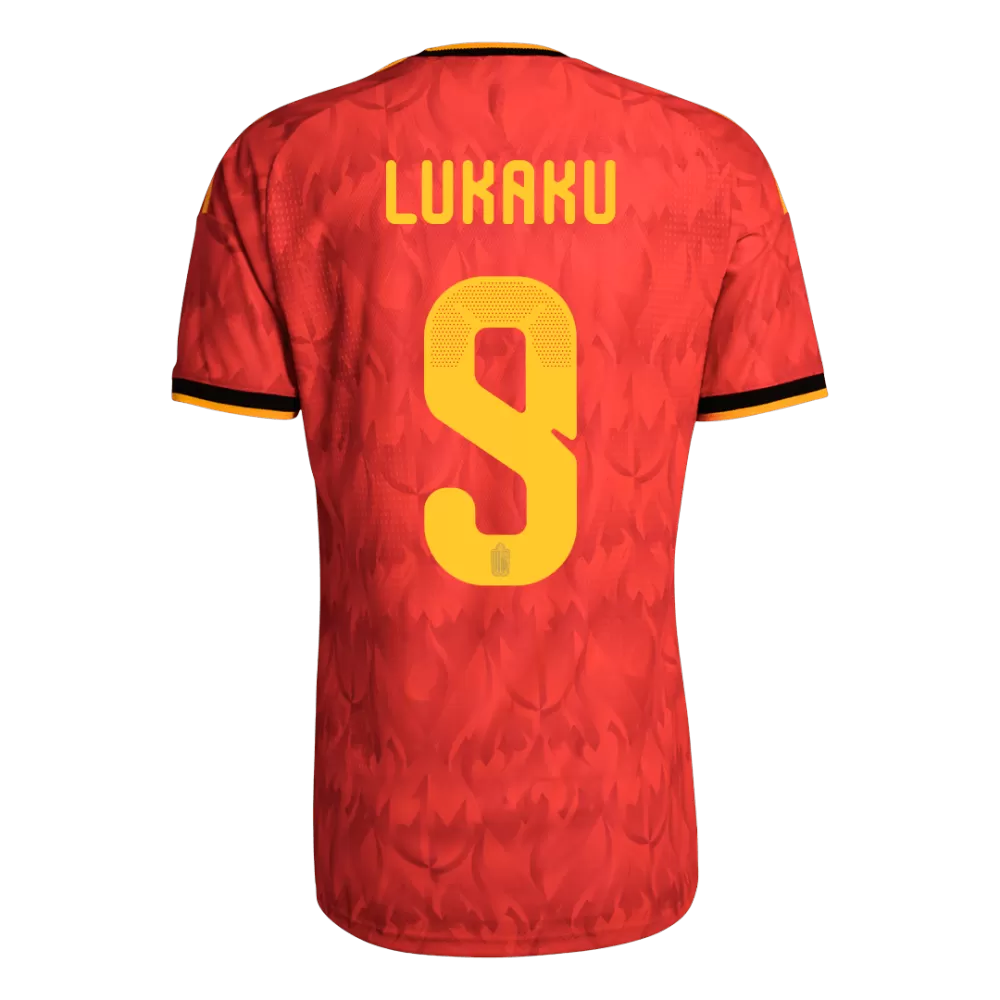Lukaku 9 - Belgium Home World Cup 2026 - Player Version (Authentic)