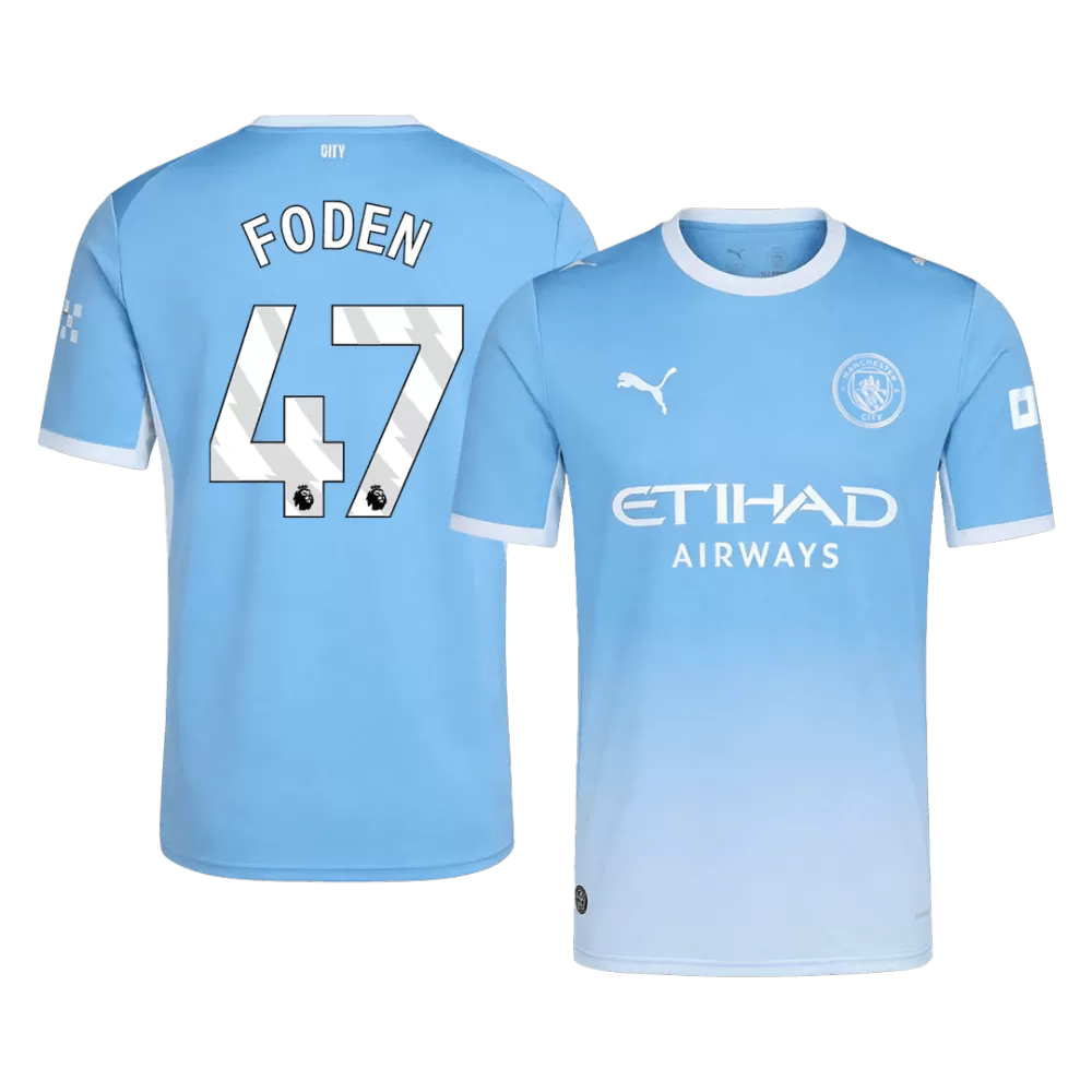 Foden 47 - Manchester City Home 2026/27 - Master Quality (PL Font)