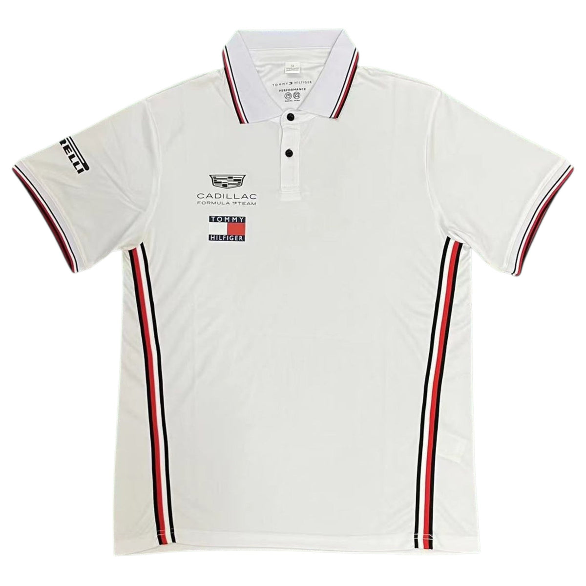 Cadillac Racing F1 White Polo - (Superior Quality)