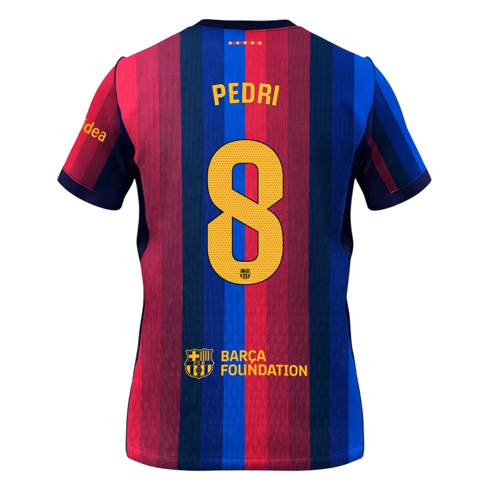 Pedri 8 - FCB Home 2026/27 - Master Quality ( La Liga Font )