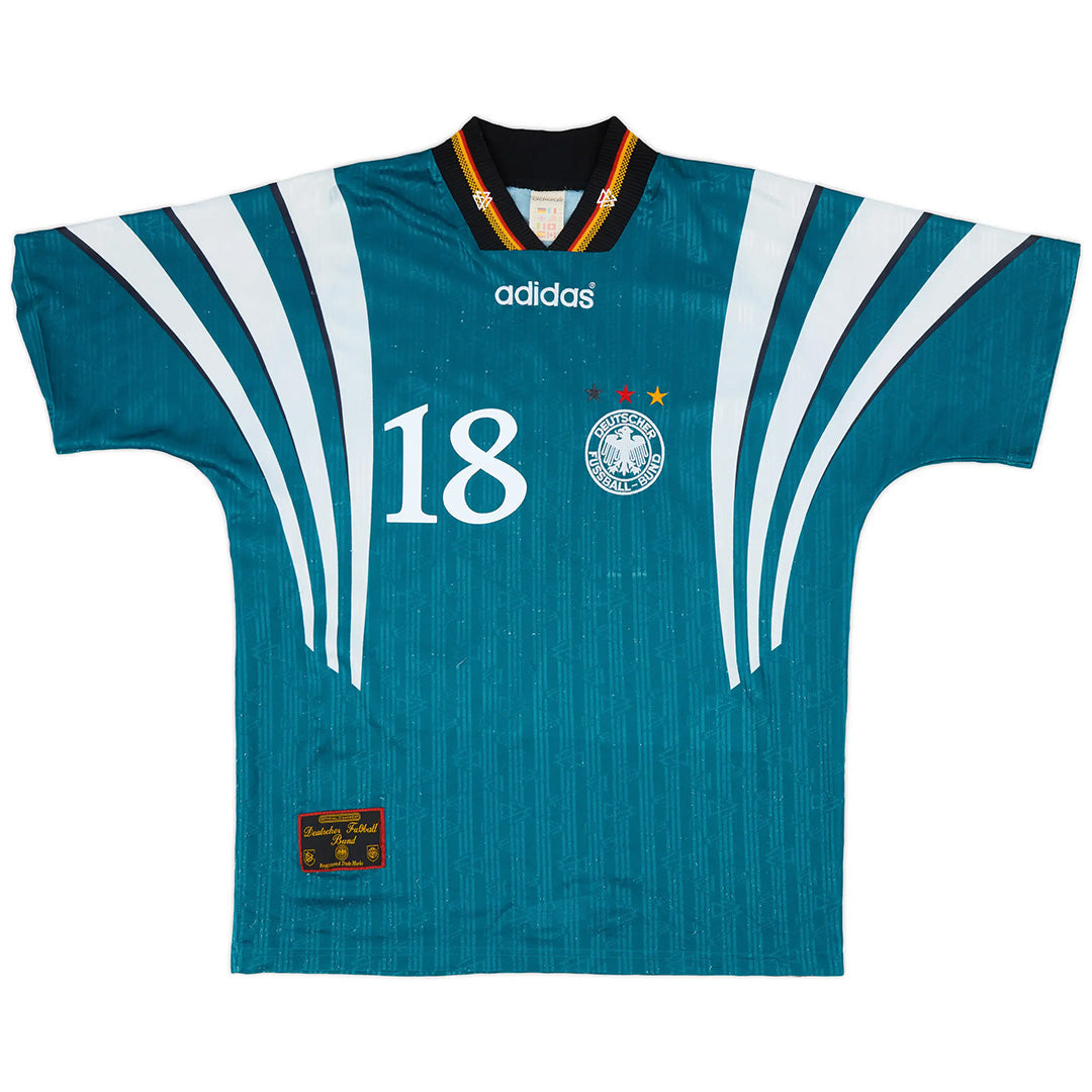 Klinsmann 18 - 1996/97 Germany Away Jersey - Retro ( Original Quality )