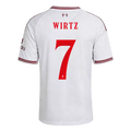Wirtz 7  - Liverpool Away White 2026/27 - Player Version Quality (UCL Font)