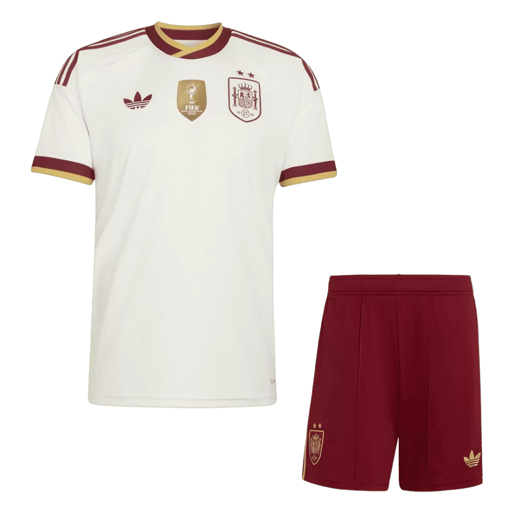 Spain Away Champions 2 Star Kit World Cup 2026 - (Jersey + Shorts)