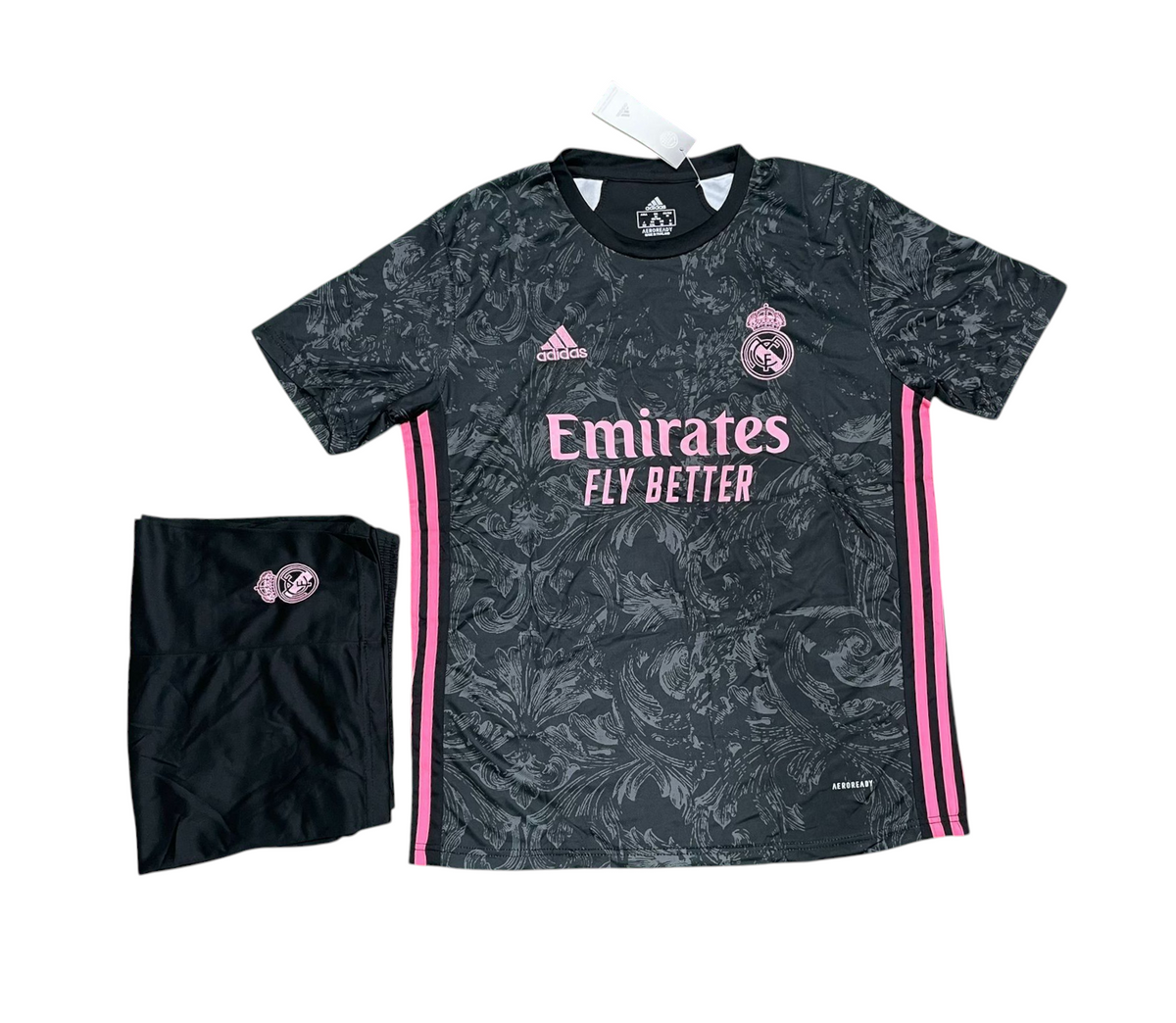 Merengues third Black Kit 2020/21 ( Jersey+Shorts )
