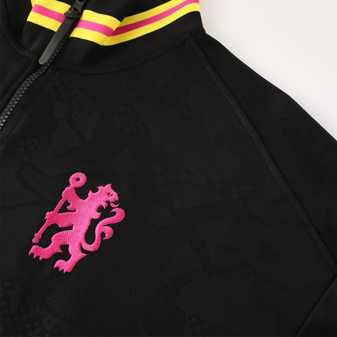 Chelsea Black Full Jipper Third Anthem Jacket 2024/25