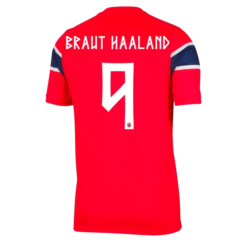 Braut haaland 9 - Norway Home World Cup 2026 - Player Version (Authentic)