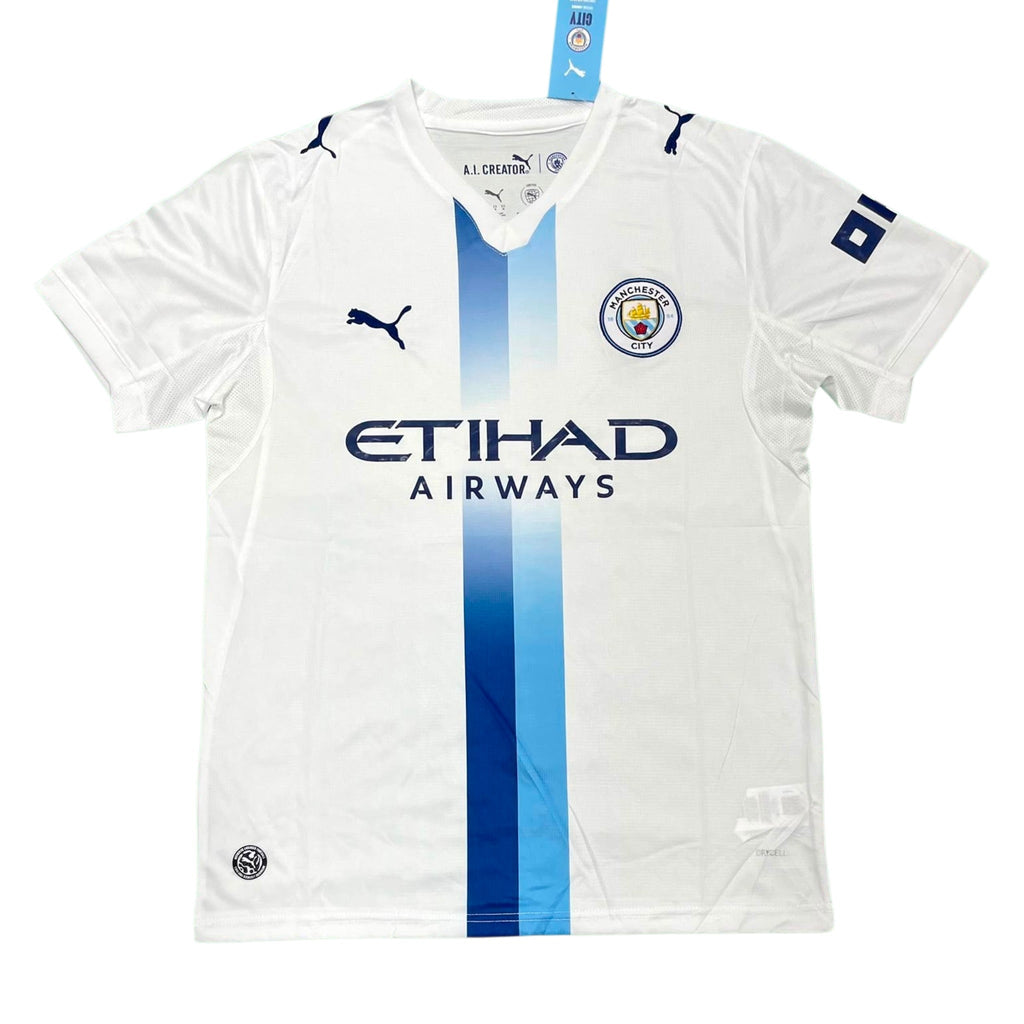 Cherki 10 - Manchester City Third White 2026/27 - Master Quality (UCL Font)