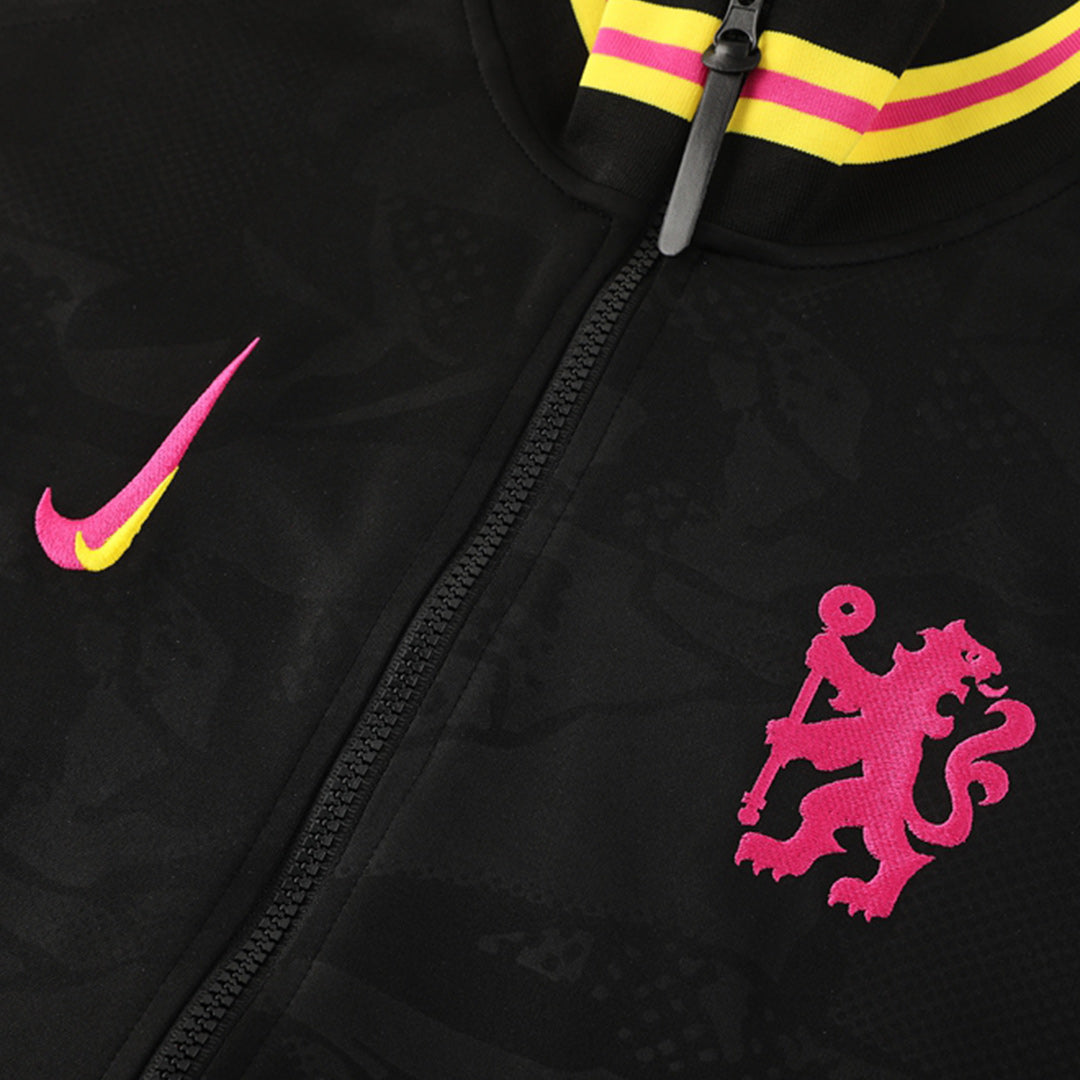 Chelsea Black Full Jipper Third Anthem Jacket 2024/25