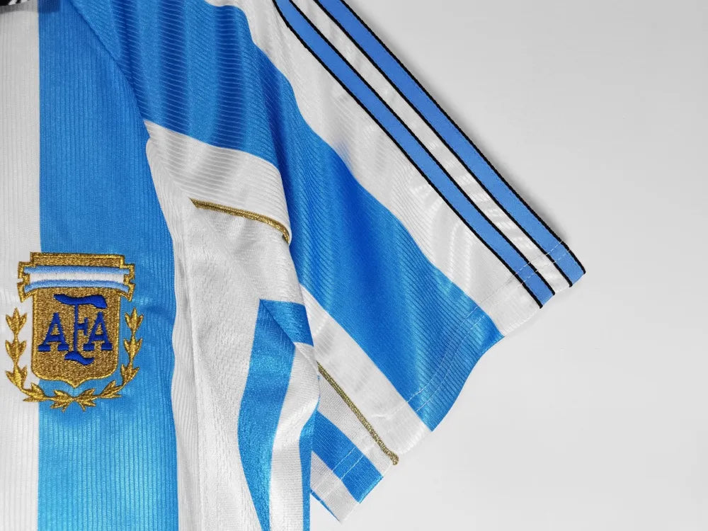 1998 Argentina Home Retro Jersey - Authentic