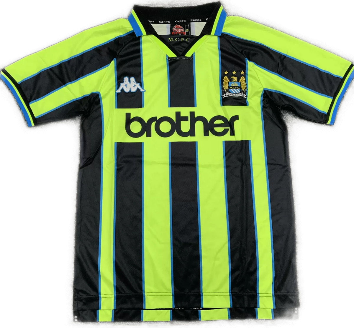1998/99 - Manchester City Away Black/Neon Jersey - Retro