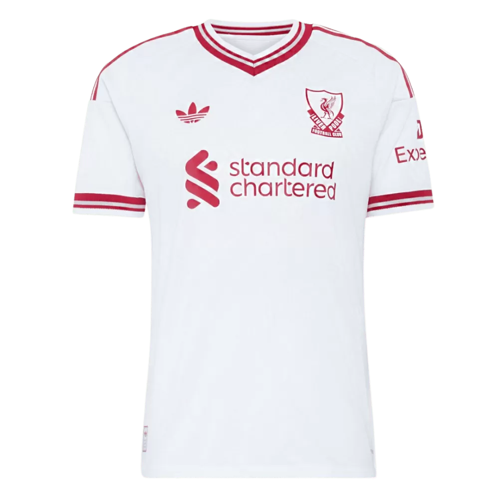 Wirtz 7  - Liverpool Away White 2026/27 - Player Version Quality (UCL Font)