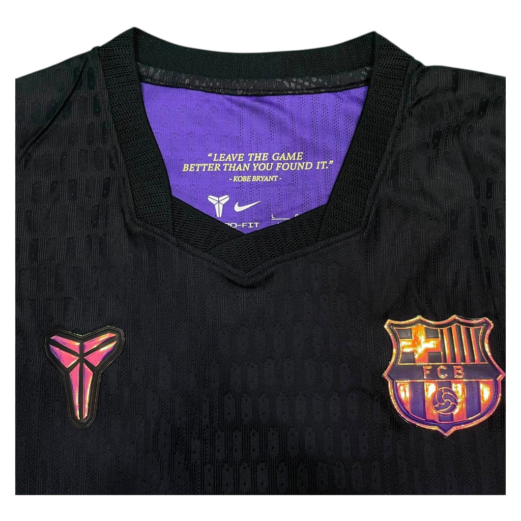 Pedri 8 - FCB Away Player Black/Purple 2026/27 - Player Version Quality (UCL Font)