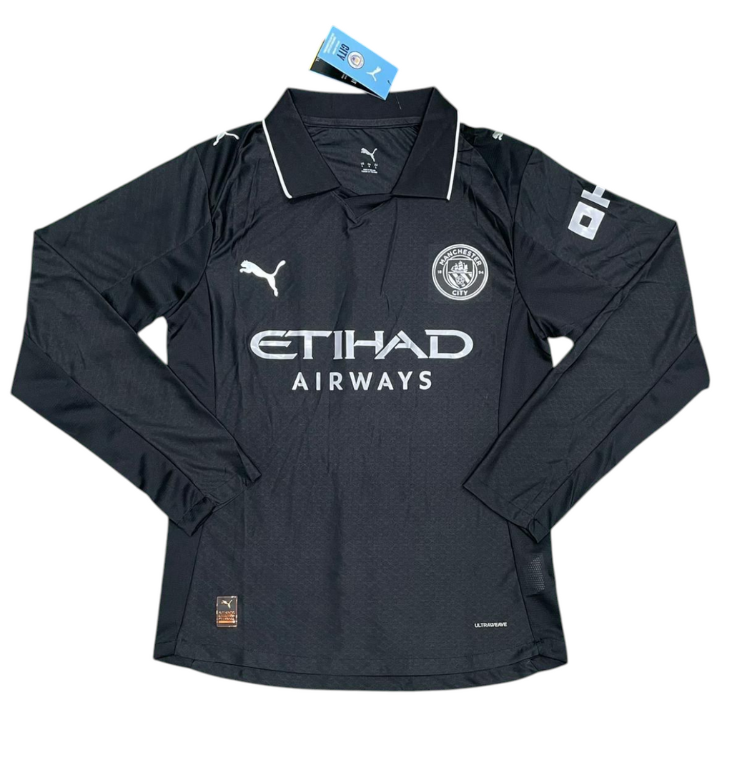 Manchester City Away Black Fullsleeves 2025/26 - Player Version