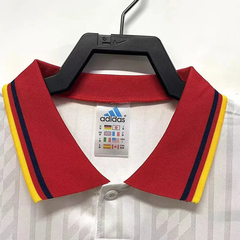 1994 Spain Away White Jersey - Retro ( Original Quality )