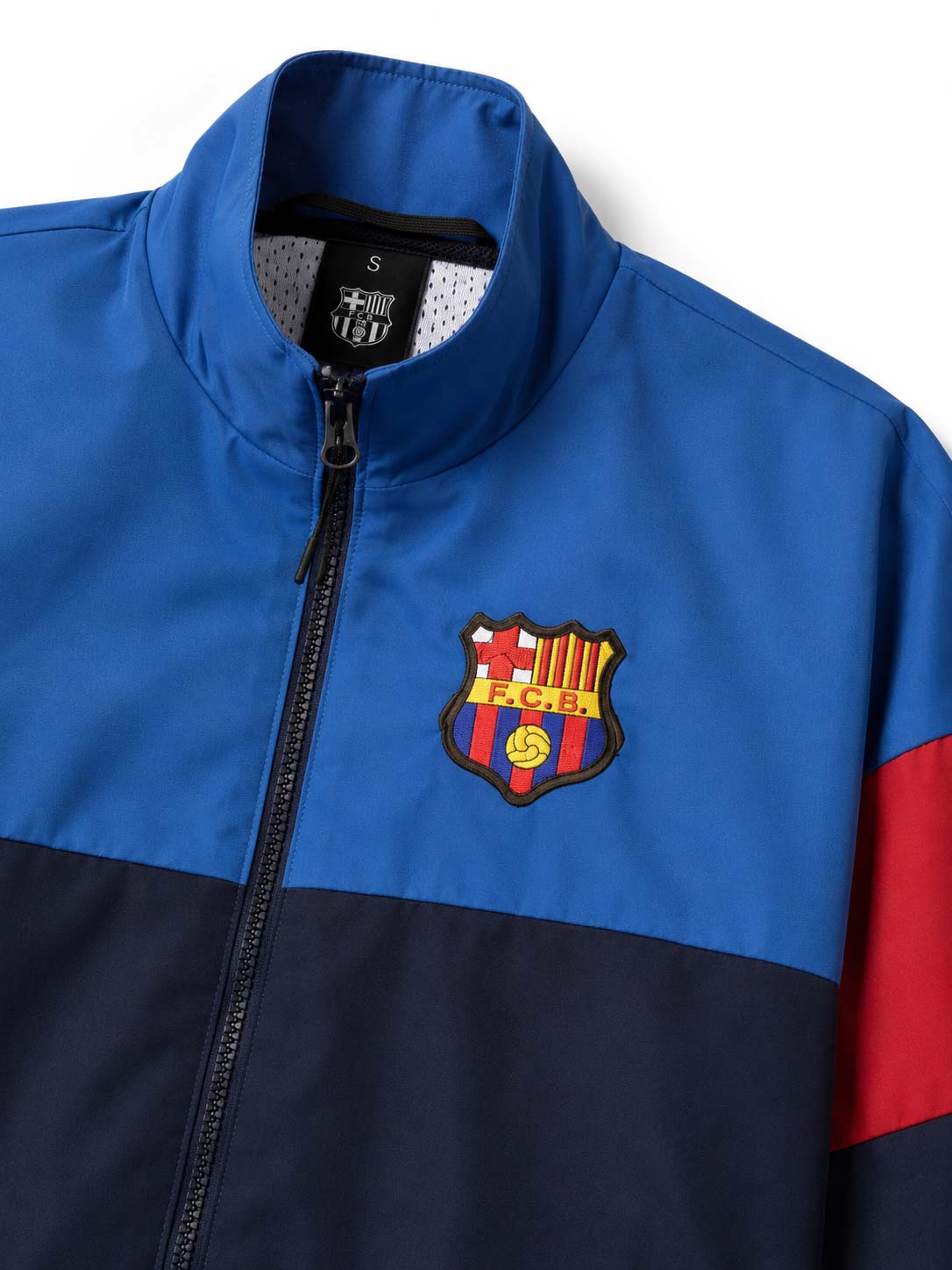 FCB 1899 Light/Dark Blue Retro Windbreaker Jacket 2026